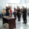 Prosesi pelantikan 4 warek Uniku.